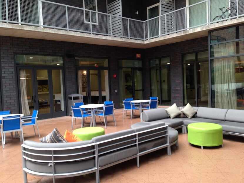  The new Miro apartment tower features a patio lounge. (Steve Brown/Staff)