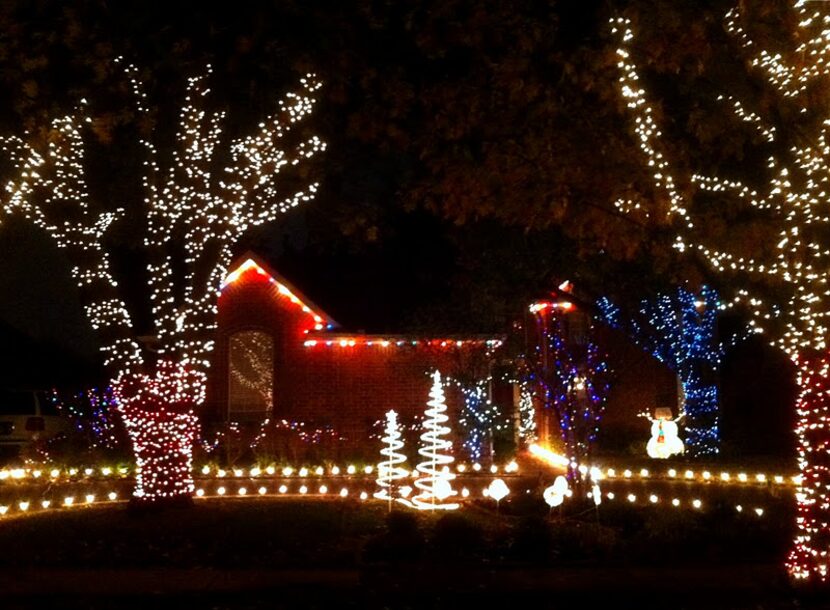 Longwood Court and and Old Course Drive, Plano: The lights on this home really stand out, as...