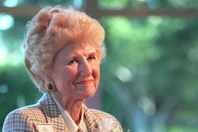 Edith O'Donnell appears at the Dallas Horticulture Center at Fair Park in a 1998 file photo....