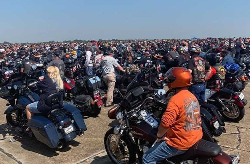 Motorcycle enthusiast Adam Sandoval organized the longest Harley-Davidson motorcycle ride in...