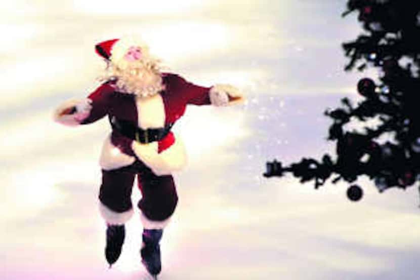 Missile Toes, the ice-skating Santa, will perform this Saturday and Dec. 18 at Galleria...