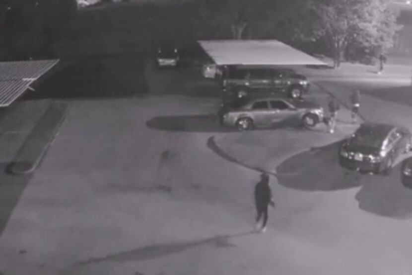 Dallas police on Wednesday released security camera footage of a group of people who...