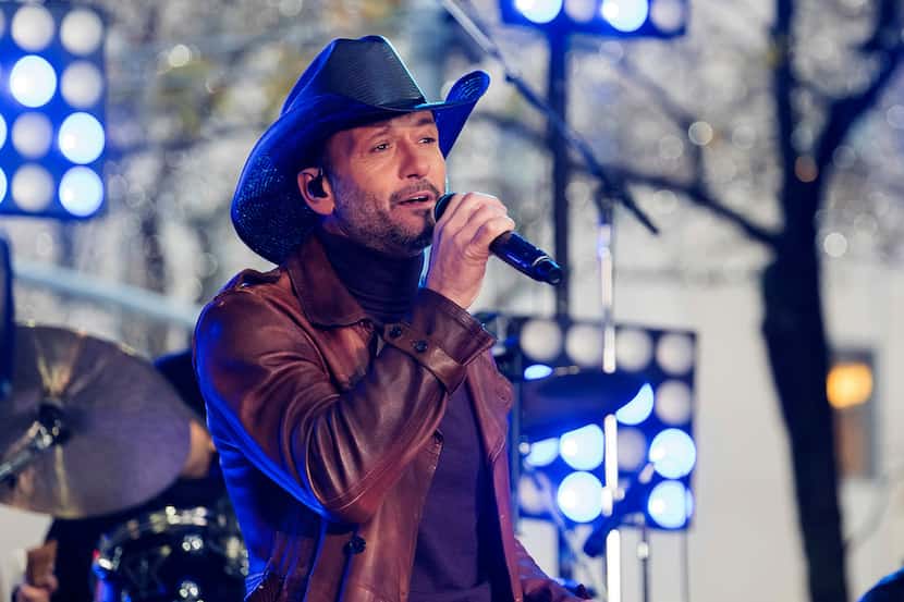 Tim McGraw performs on NBC's "Today" show at Rockefeller Plaza in New York. McGraw collapsed...