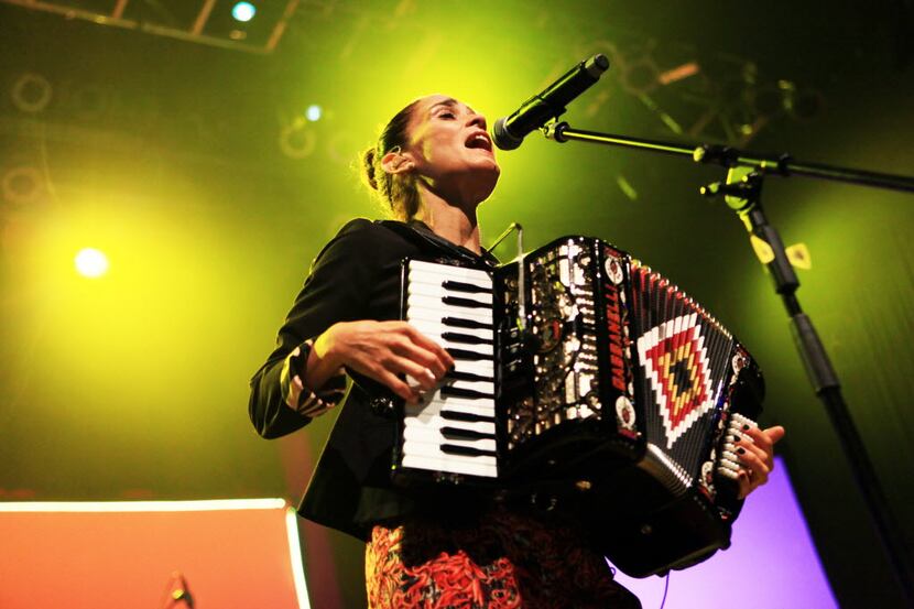 Latina singer Julieta Venegas performs at the House of Blues in Dallas in 2013. She's back...