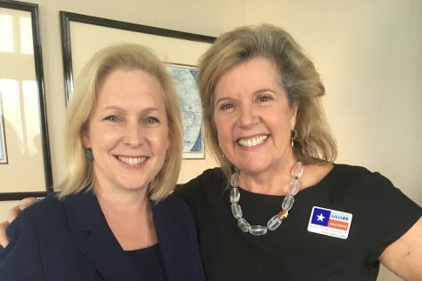 U. S. Sen. Kirsten Gillibrand, D-New York, (left) has endorsed Lillian Salerno in the March...