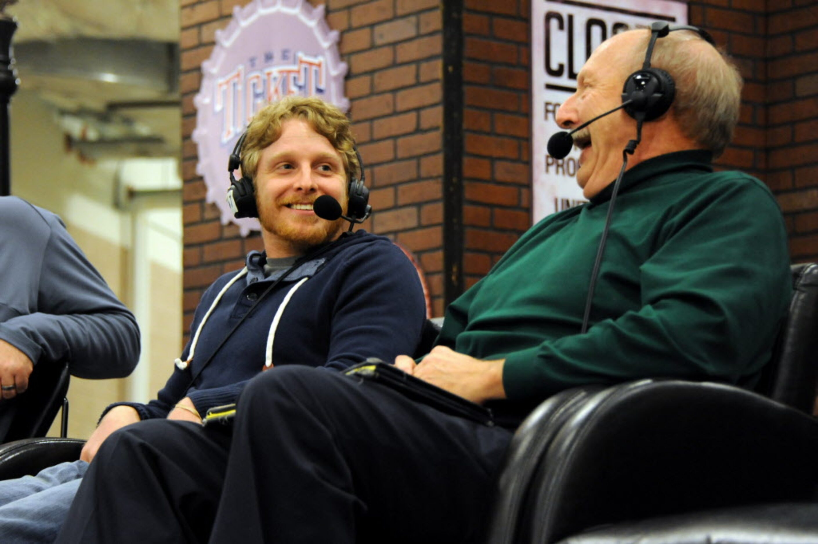 Dallas Cowboys wide receiver Cole Beasley talks on air with Norm Hitzges at The Ticket...