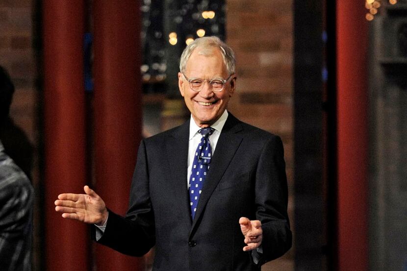 David Letterman during a taping of his final "Late Show" episode. 