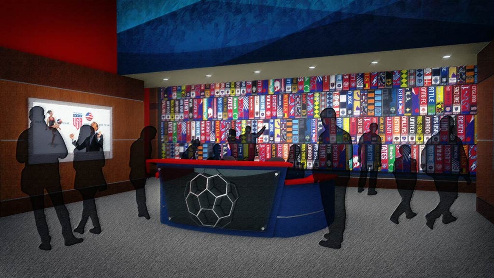 These are the latest renderings for the National Soccer Hall of Fame at Toyota Stadium in...