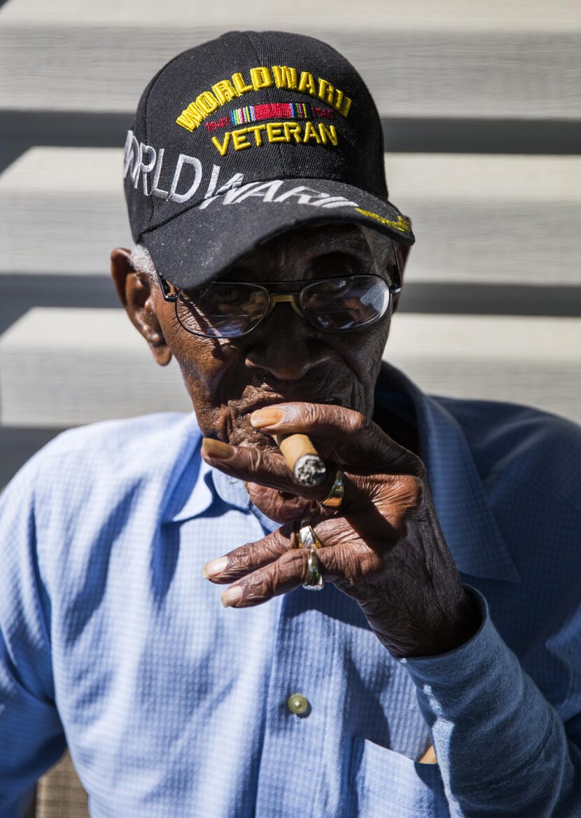 Richard Overton es veterano de la Segunda Guerra Mundial. ASHLEY LANDIS/DMN