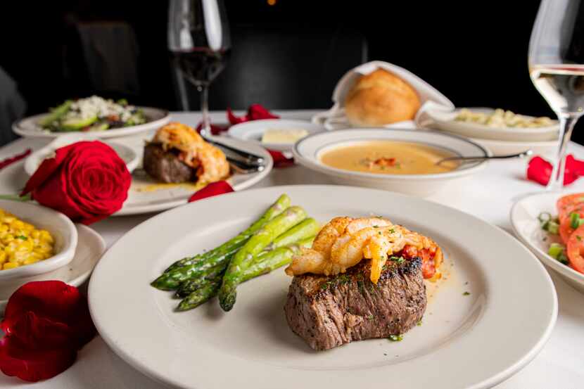 III Forks' Valentine's menu includes salted butter, vine-ripened tomatoes, filet mignon...