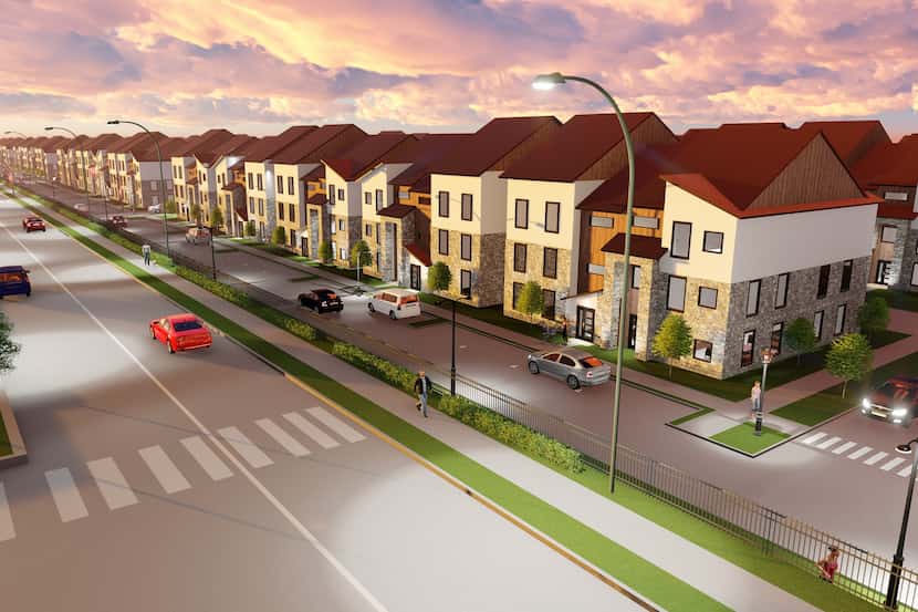 The Collin Creek mixed-use project will include 500 luxury townhomes.