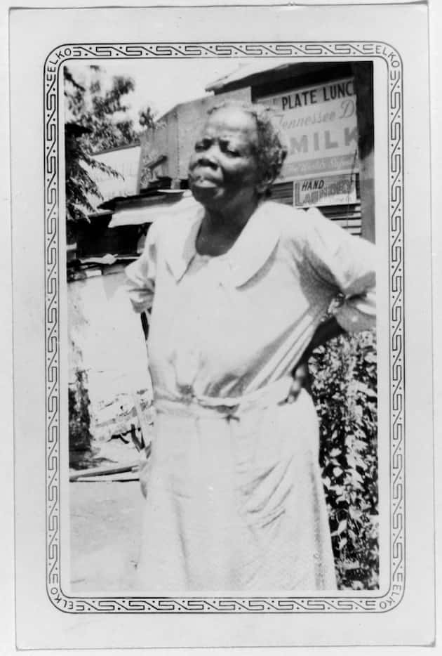 Mary Ellen Johnson, shown in Dallas in 1937 or 1938 when she ran a restaurant, was born a...