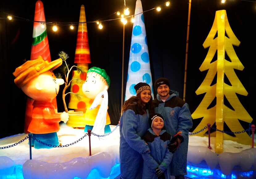 For Gaylord Texan's "Ice!" exhibit, about 2 million pounds of ice has been hand-carved into...