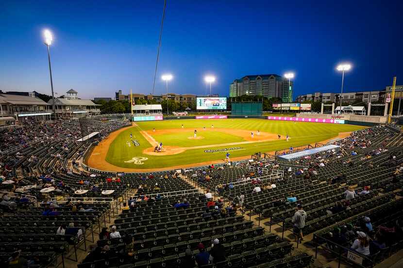 The Frisco RoughRiders face the Midland RockHounds during the season opener at Riders Field...