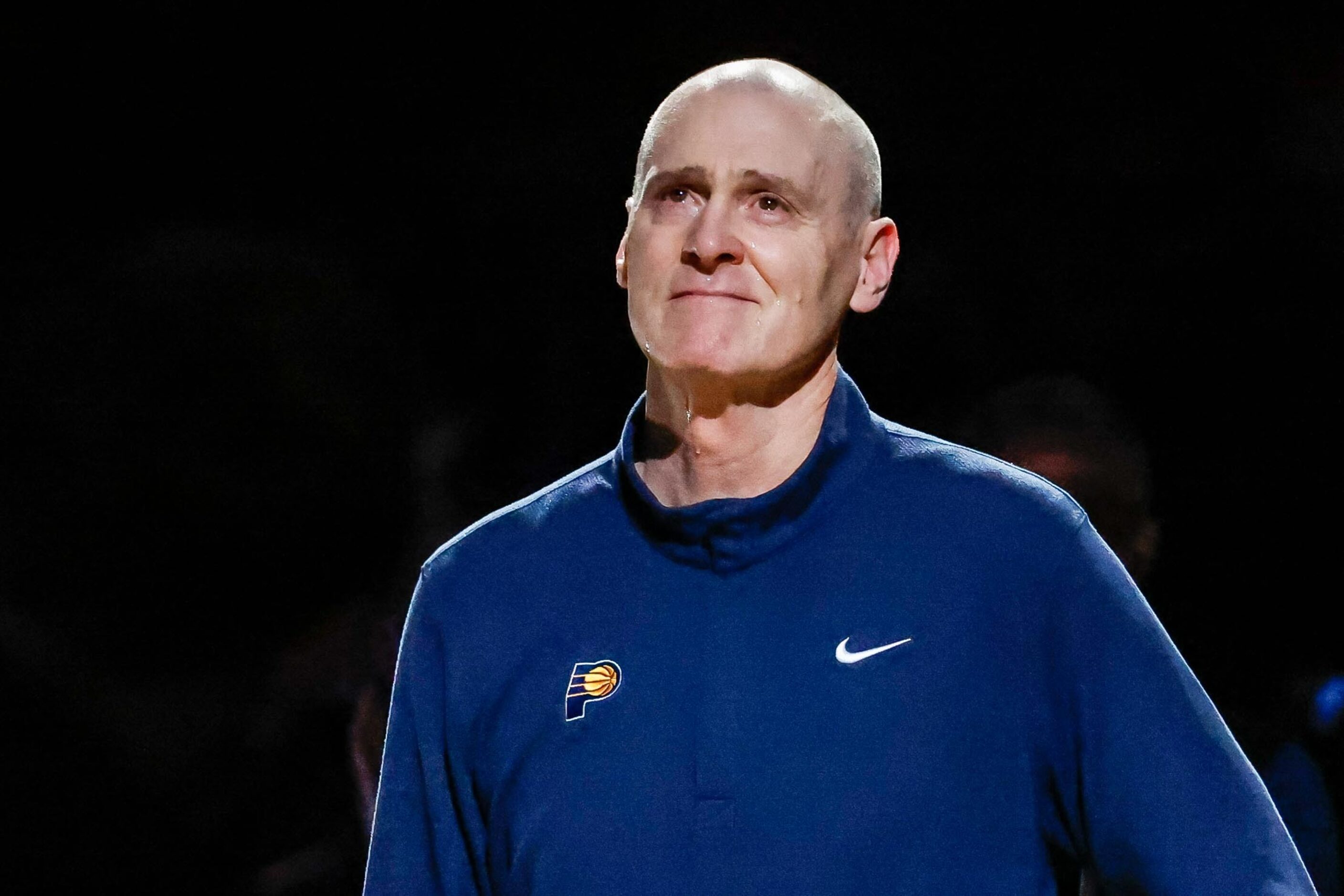 Indiana Pacers coach Rick Carlisle during before a game against the Dallas Mavericks at the...