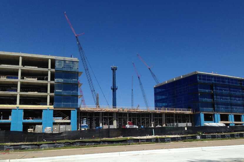  Toyota's new headquarters, under construction in Plano, is one of the employers bringing...