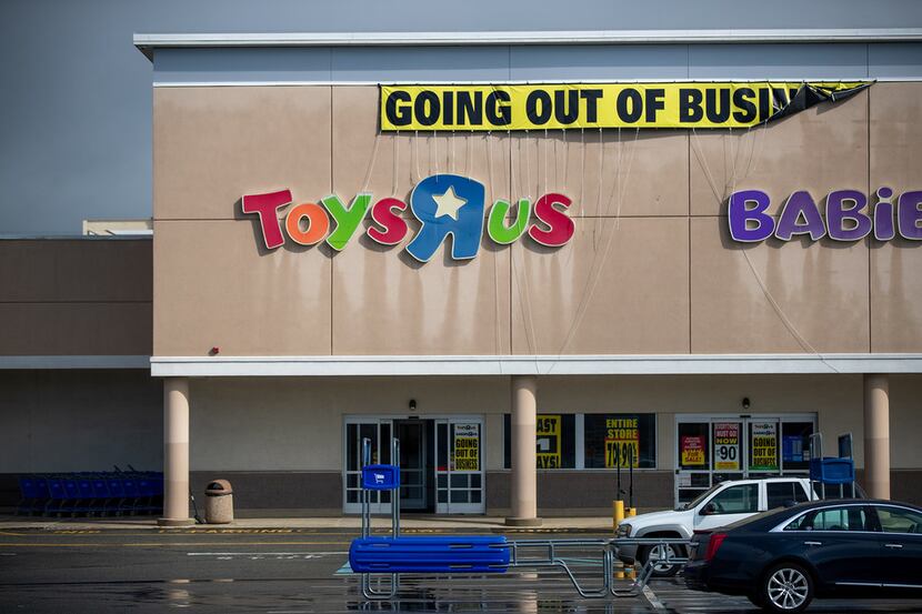 File photo of a Toys R Us in  Woodbridge, N.J. last summer. Even as the store was emptied,...