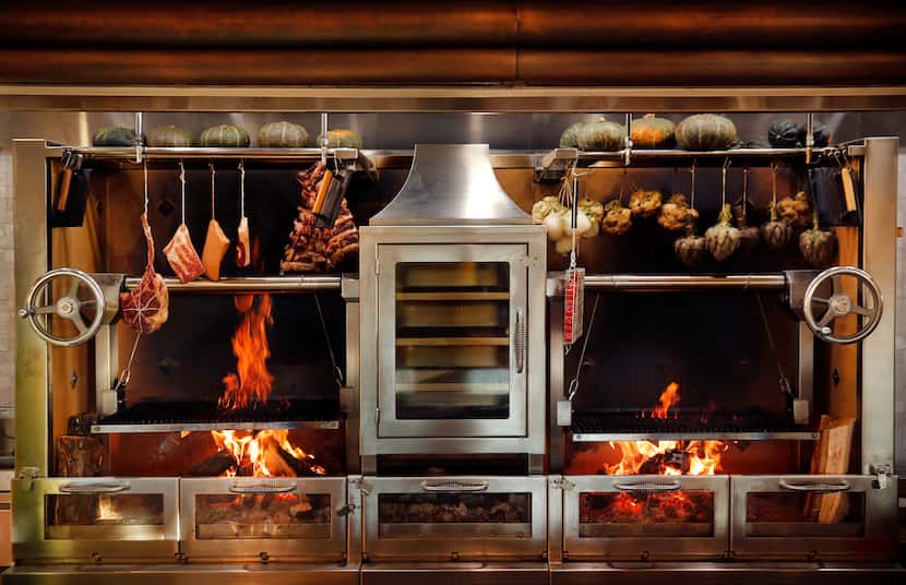 Most of the dishes at Eataly restaurant Terra are cooked on its open-hearth fire and grill.