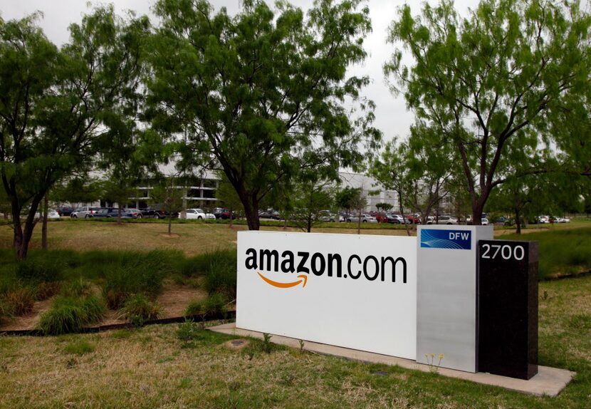  Exterior of Amazon.com distribution center in Irving, Texas on April 8, 2011. Amazon.com is...