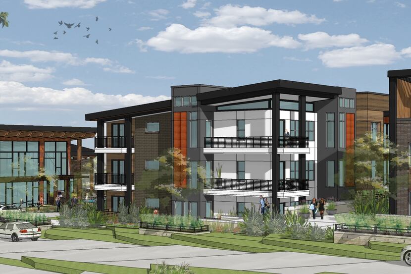 The Jefferson Woods apartments in Richardson will open next summer.