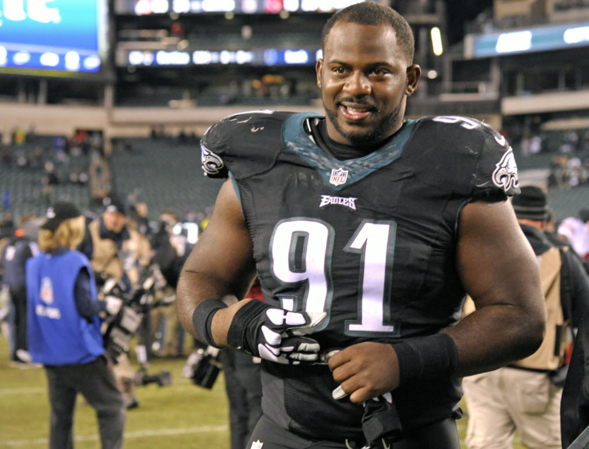 Philadelphia Eagles defensive tackle Fletcher Cox (91) in action