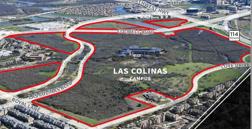 ExxonMobil's Las Colinas headquarters is surrounded by more than 200 acres of prime...