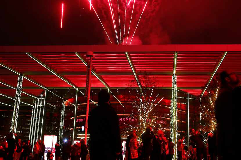 2013's Reliant Lights Your Holidays  ended with a fireworks show over Winspear Opera House.