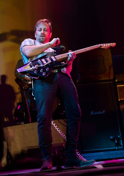 Dan Auerbach of the Black Keys performs as part of the band's "Let's Rock" tour, at Dickies...