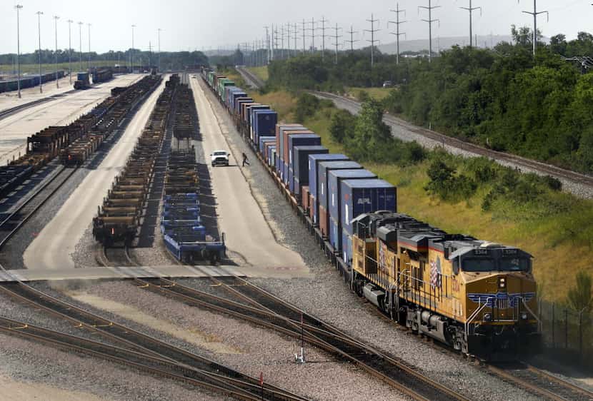 Union Pacific's intermodal terminal is part of a larger area known as the southern Dallas...