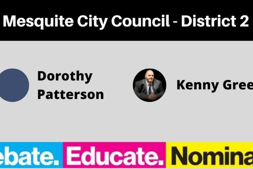 Kenny Green and Dorothy Patterson are running for the District 2 seat on Mesquite's City...