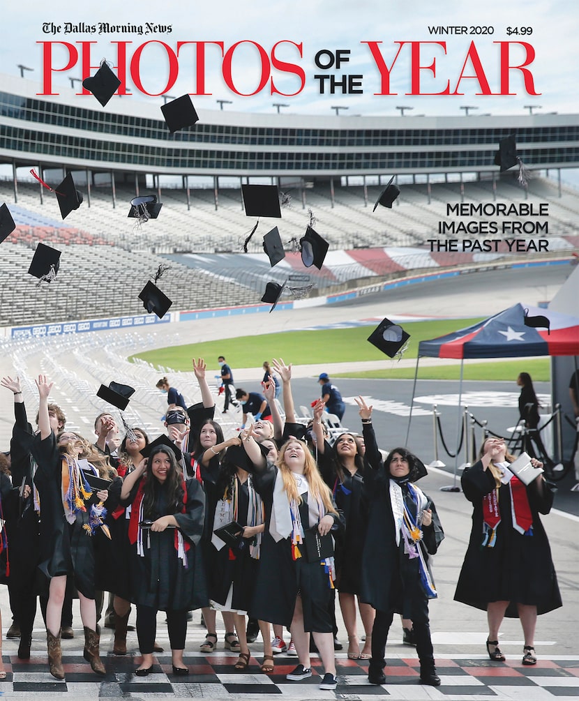 Steele Accelerated High School graduates capped off their commencement ceremony at Texas...