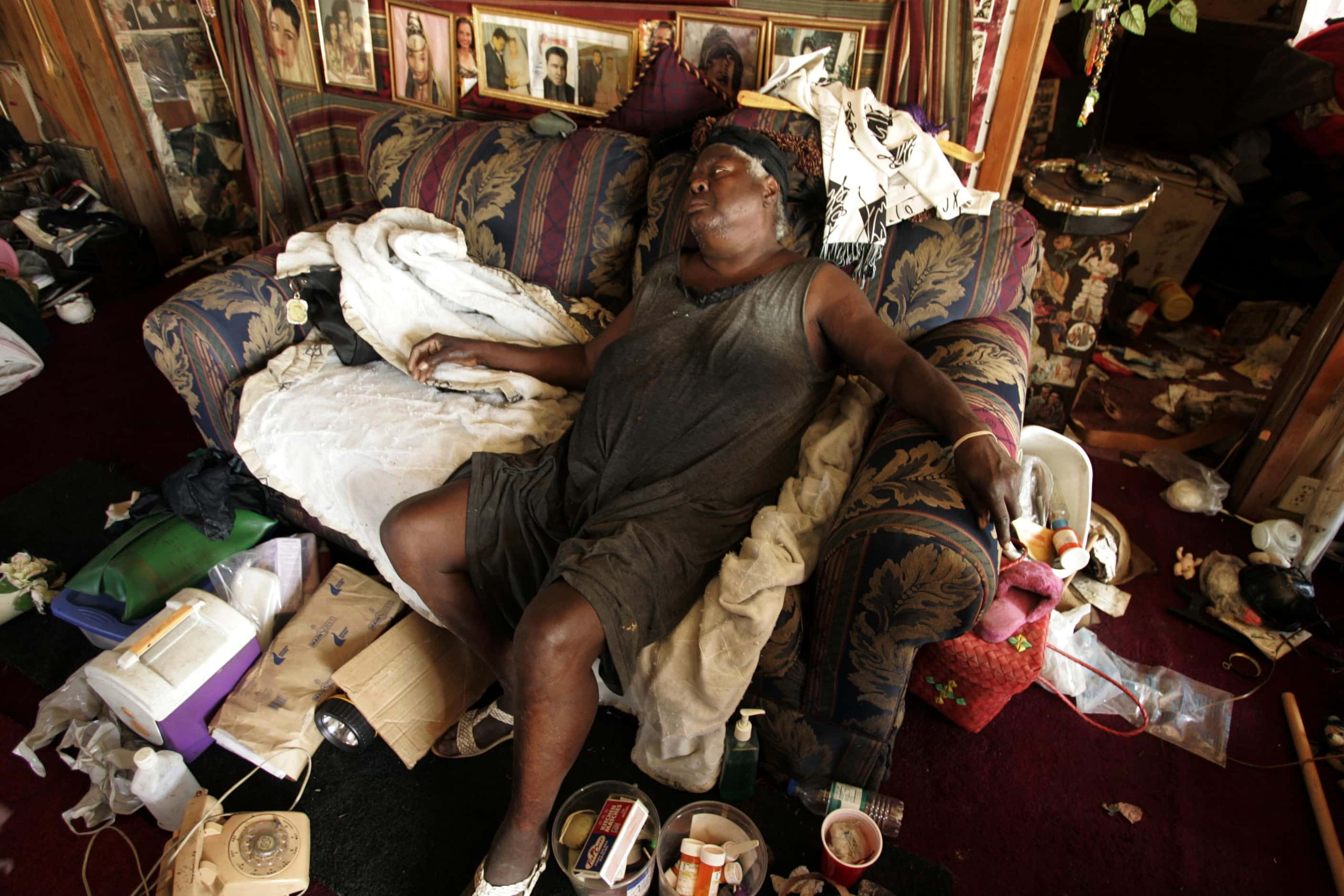 Eddie Mae Smith, 75, collapsed in her home, which was flooded by Hurricane Katrina and...