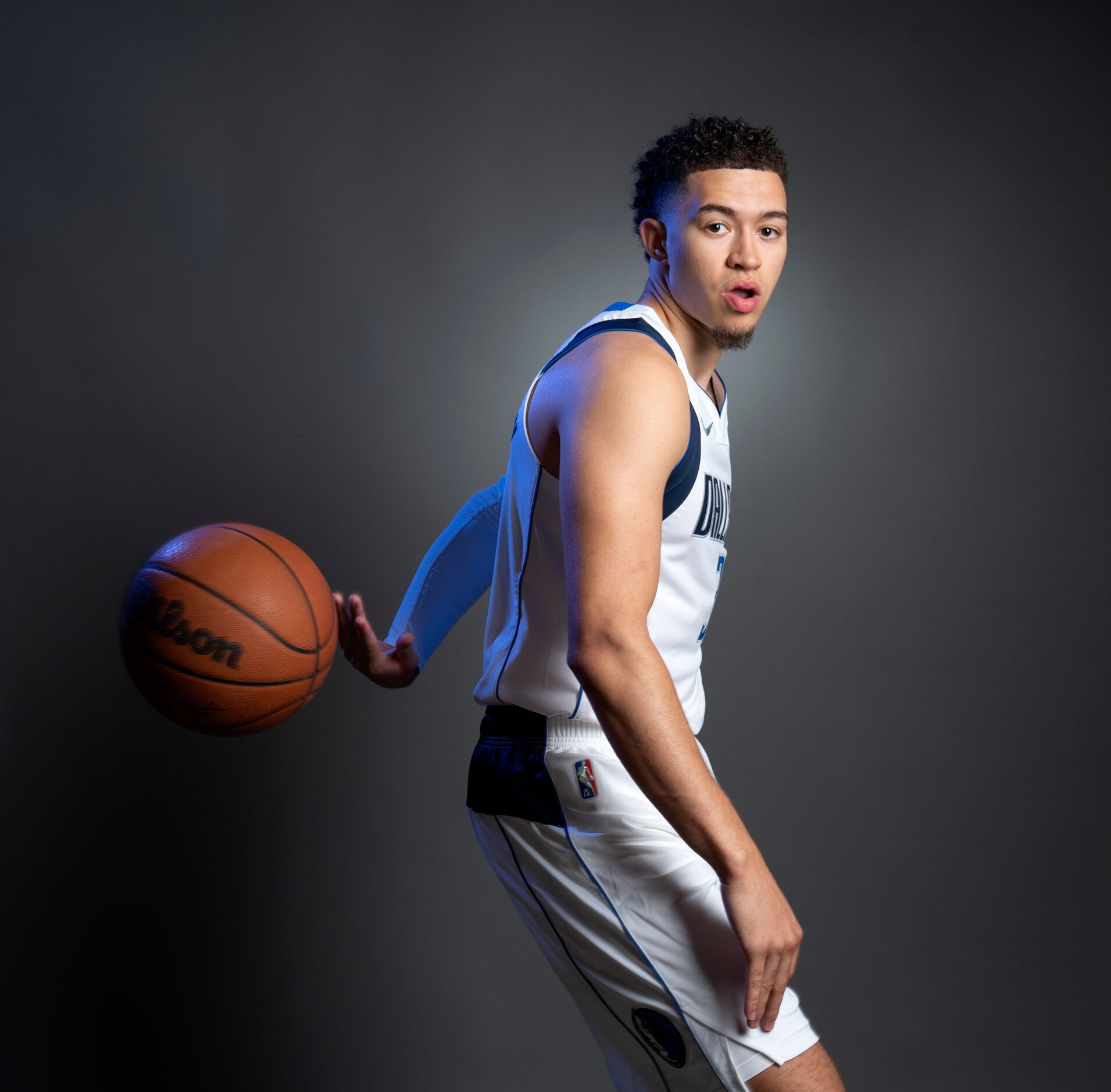 Dallas Mavericks guard JaQuori McLaughlin (30) poses for a portrait during the Dallas...