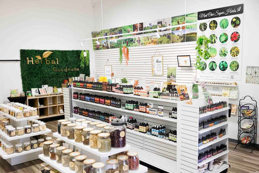 Interior of Herbal Goodness, a Black-owned superfoods business, on Wednesday, Feb. 21, 2024...