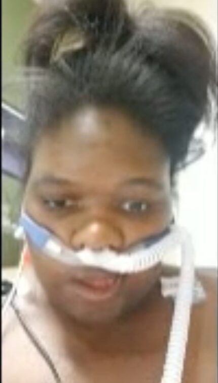 Kiara Hearn sent a video to her mom from Parkland Memorial Hospital.