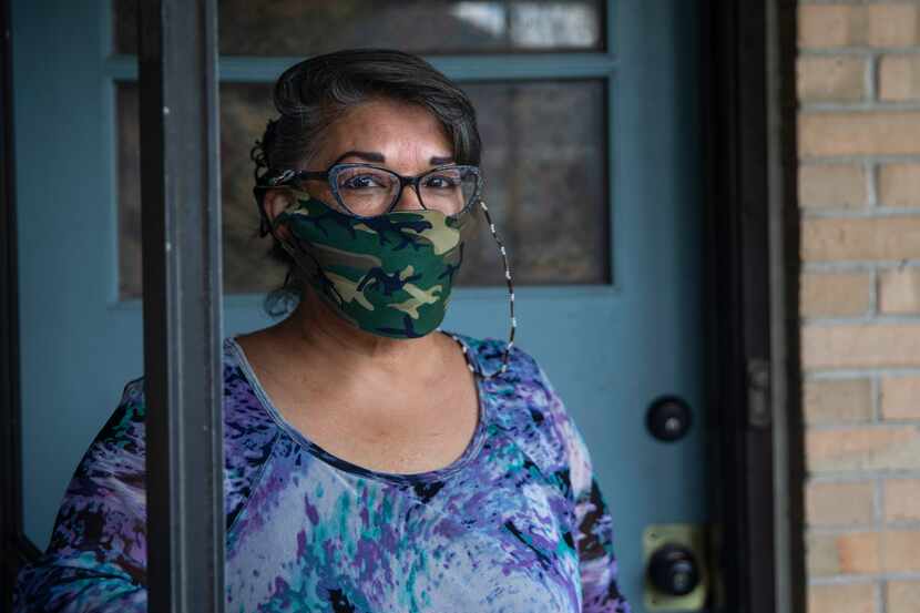 EneDina Rogers of Dallas is one of the many North Texans who are fearful of being evicted...