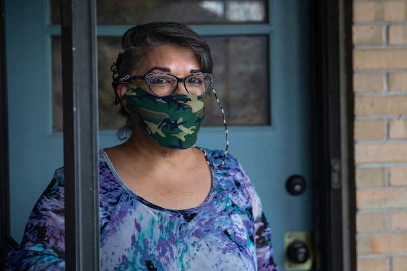 EneDina Rogers of Dallas is one of the many North Texans who are fearful of being evicted...
