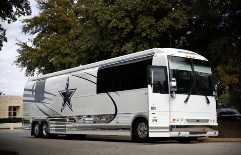 The Dallas Cowboys have a new luxury bus, a Prevost Marathon Coach. It's 45-feet long, 102...
