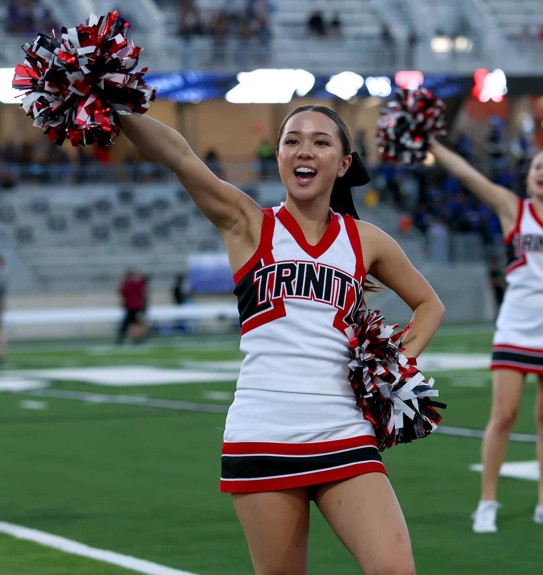 The North Crowley Panthers face Euless Trinity Trojans in a high school football game on...