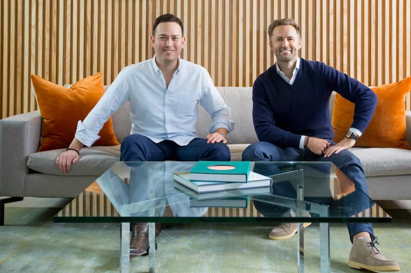 Jonathan Abelmann (left) and Melbourne O'Banion are co-founders of Dallas-based digital life...