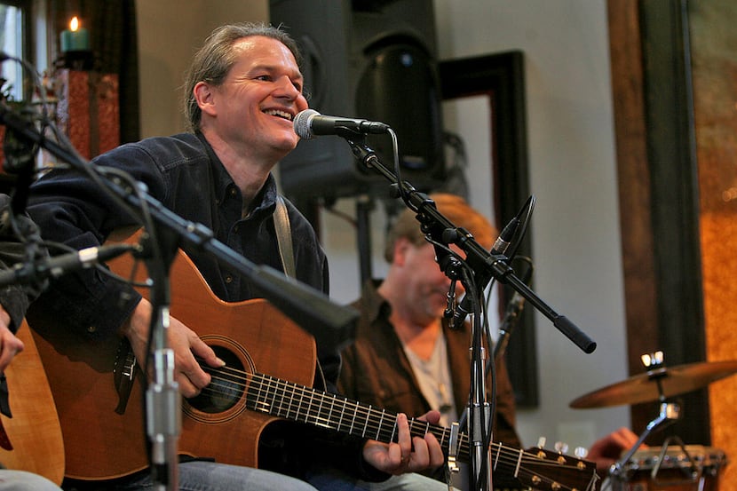 Billy Crockett performs a set with Kevin Welch, Sam Baker, Colin Brooks and Roger Friend at...