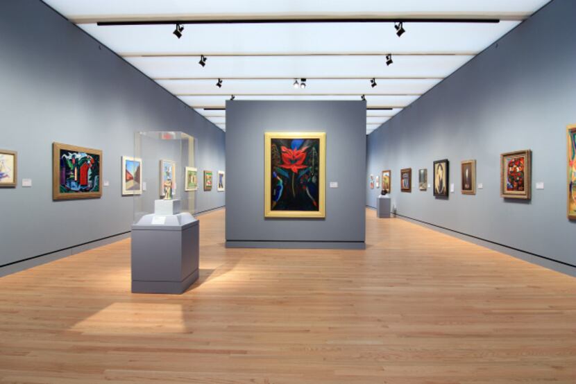 The more than 400 works on display are arranged chronologically. Shown is the 20th century...
