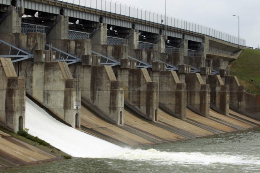The U.S. Army Corps of Engineers released water from Lavon Lake on April 2.