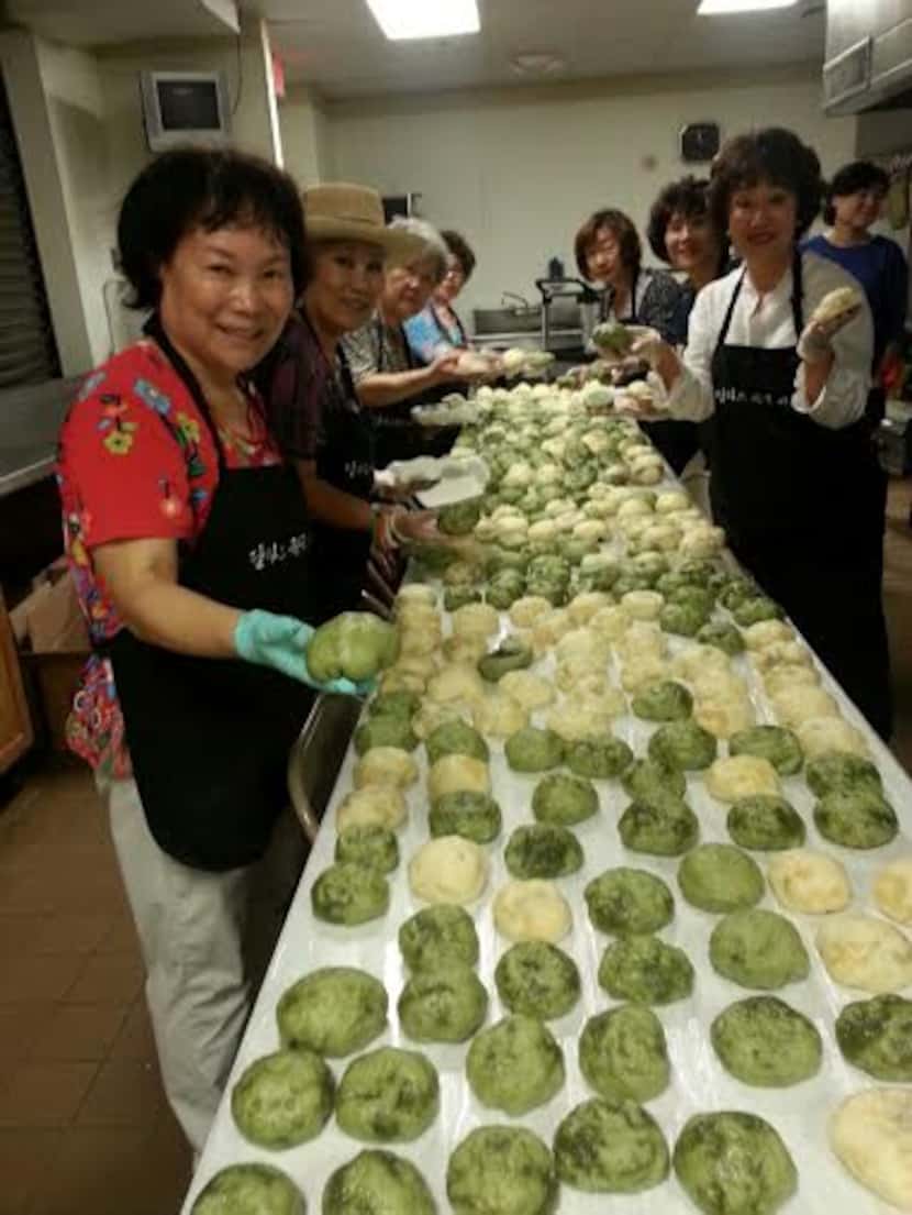 
Preparing homemade food for the Korean Festival on June 28 at New Song Church in Carrollton.
