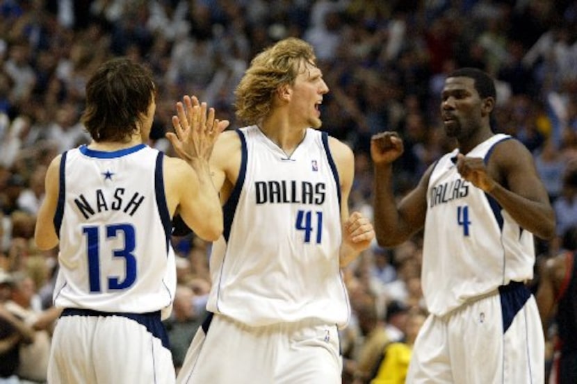 ORG XMIT: *S1830813C* (04/23/03 --- Digital)  --- Dallas Mavericks forward Dirk Nowitzki...