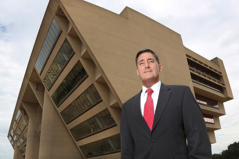 New Dallas city attorney Larry Casto, pictured  at city hall in downtown Dallas on Tuesday,...
