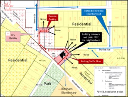  Click to enlarge: A map prepared for the August SOAH hearing