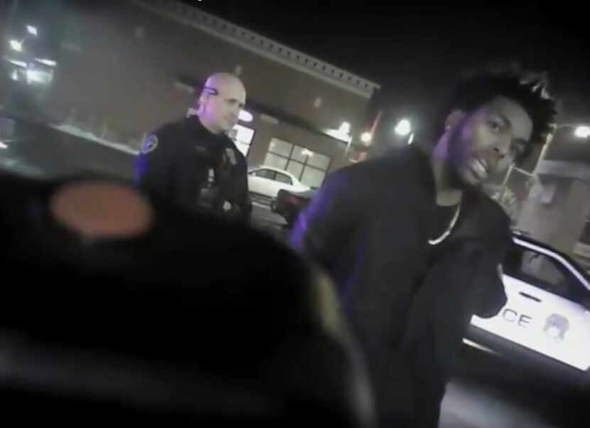 This Jan. 26, 2018 police body-camera footage released by Milwaukee Police Department shows...