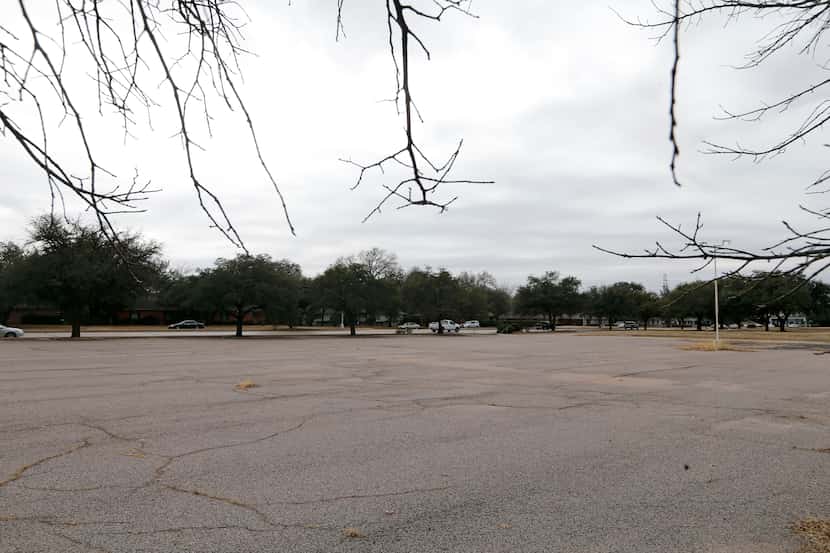 Vacant lot owned by the city of Dallas at the intersection of Forest Lane and Nuestra Drive...