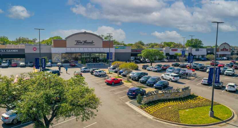 The newly remodeled Tom Thumb and Meadow Central Market shopping center on the northwest...